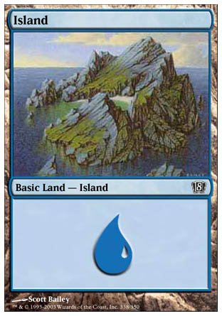 Island (338) (8th Edition) Near Mint - Nick Nack's Full Frontal Attack