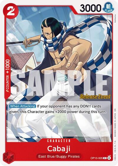 Cabaji (Adventure on Kami's Island Release Event Cards) Near Mint - Nick Nack's Full Frontal Attack