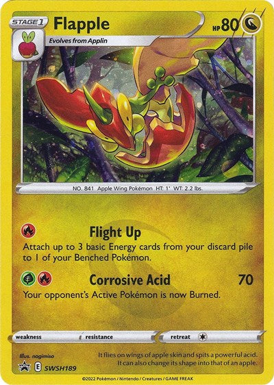 Flapple - SWSH189 (SWSH: Sword & Shield Promo Cards) Near Mint Holofoil