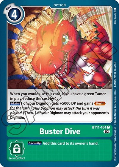 Buster Dive (Dimensional Phase) Near Mint - Nick Nack's Full Frontal Attack