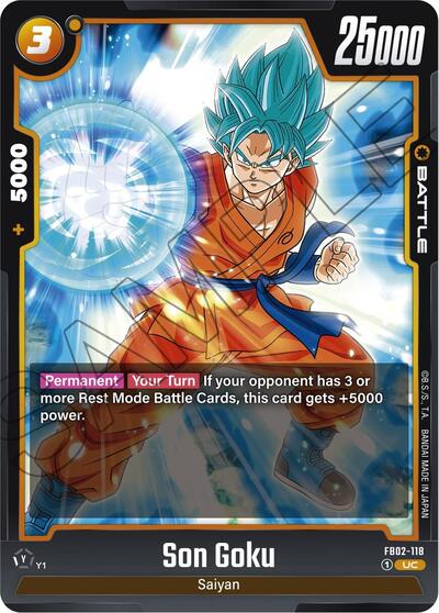 Son Goku FB02-118 (Blazing Aura) Near Mint