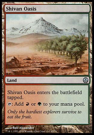 Shivan Oasis (Duel Decks: Phyrexia vs The Coalition) Near Mint - Nick Nack's Full Frontal Attack