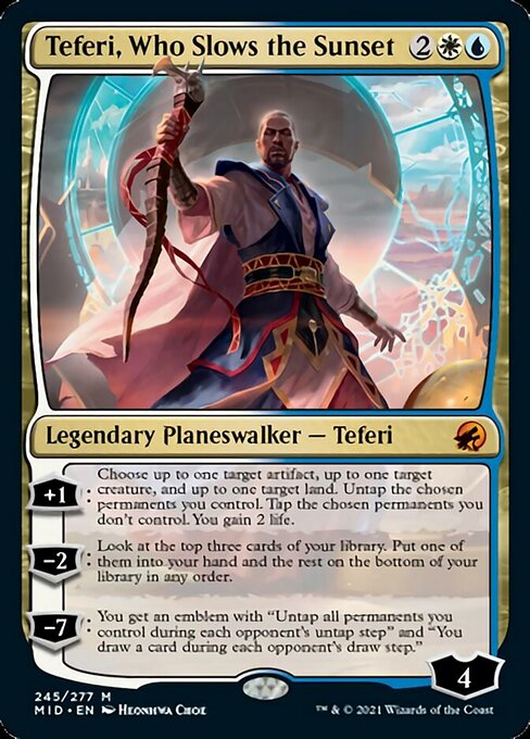 Teferi, Who Slows the Sunset (Innistrad: Midnight Hunt) Near Mint