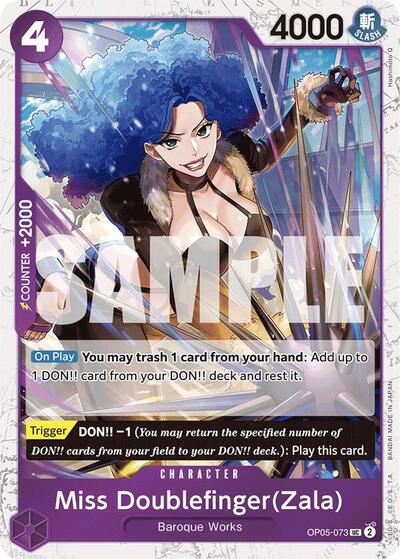 Miss Doublefinger(Zala) (Jolly Roger Foil) (Premium Booster) Near Mint Foil