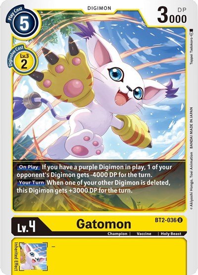 Gatomon BT2 - 036 (Release Special Booster) Near Mint - Nick Nack's Full Frontal Attack