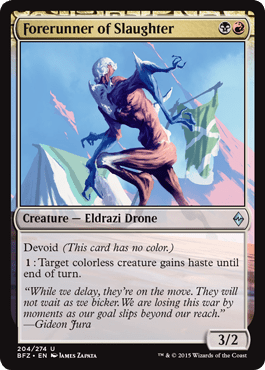 Forerunner of Slaughter (Battle for Zendikar) Near Mint Foil - Nick Nack's Full Frontal Attack