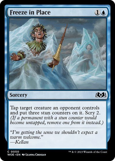 Freeze in Place (Wilds of Eldraine) Near Mint - Nick Nack's Full Frontal Attack