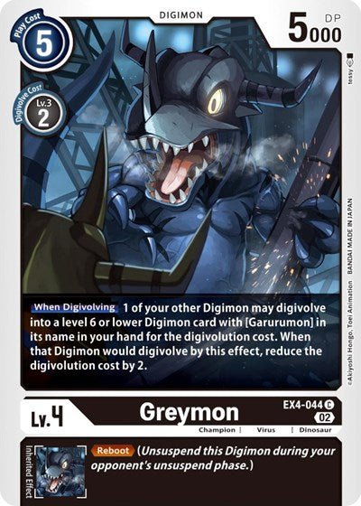 Greymon EX4 - 044 (Alternative Being Booster) Near Mint - Nick Nack's Full Frontal Attack