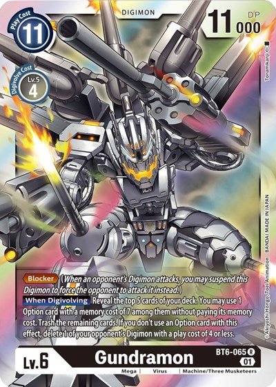 Gundramon (Double Diamond) Near Mint Foil - Nick Nack's Full Frontal Attack