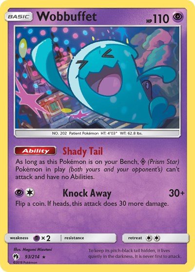 Wobbuffet (SM - Lost Thunder) Near Mint Reverse Holofoil - Nick Nack's Full Frontal Attack