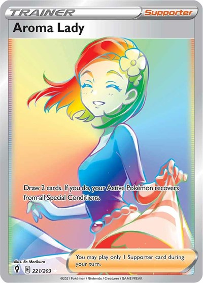 Aroma Lady (Secret) (SWSH07: Evolving Skies) Near Mint Holofoil