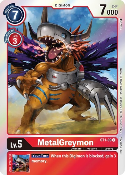 MetalGreymon (Official Tournament Pack Vol. 6) (Starter Deck 01: Gaia Red) Near Mint Foil