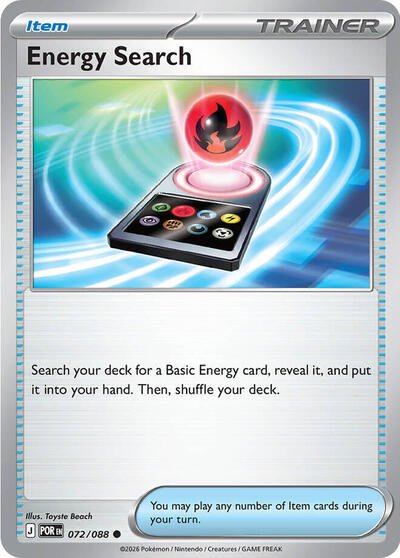Energy Search (ME03: Perfect Order) Near Mint Reverse Holofoil - Nick Nack's Full Frontal Attack