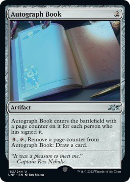 Autograph Book (Unfinity) Near Mint - Nick Nack's Full Frontal Attack
