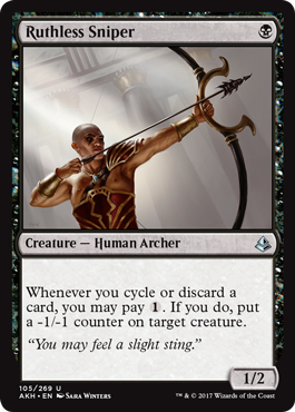 Ruthless Sniper (Amonkhet) Near Mint - Nick Nack's Full Frontal Attack