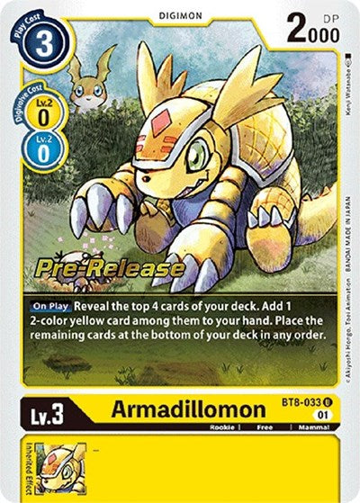 Armadillomon (New Awakening Pre - Release Cards) Near Mint - Nick Nack's Full Frontal Attack