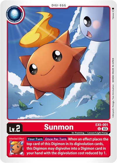 Sunmon (Animal Colosseum) Near Mint - Nick Nack's Full Frontal Attack