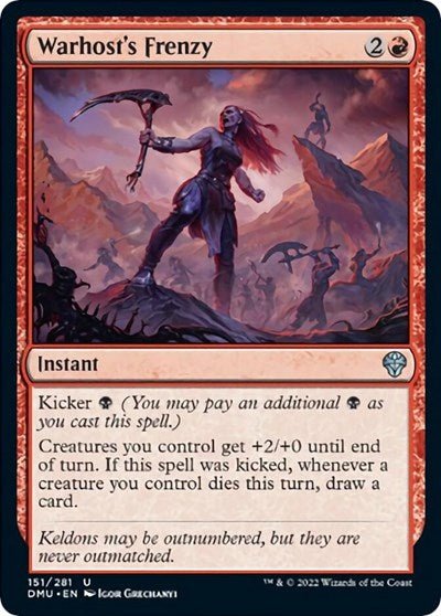 Warhost's Frenzy (Dominaria United) Near Mint - Nick Nack's Full Frontal Attack