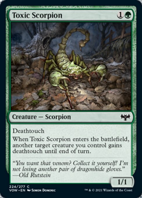 Toxic Scorpion (Innistrad: Crimson Vow) Near Mint - Nick Nack's Full Frontal Attack