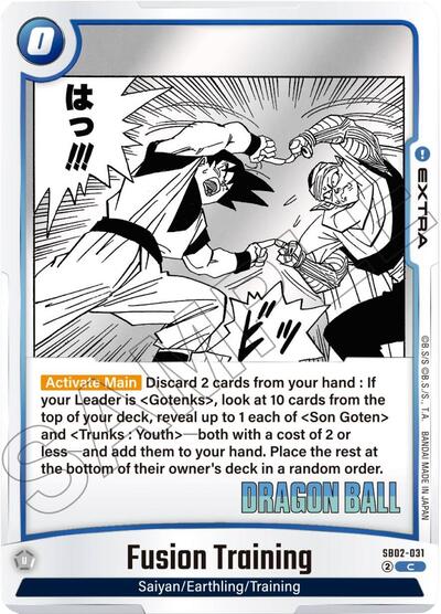 Fusion Training (Manga Booster 02) Near Mint Holofoil - Nick Nack's Full Frontal Attack