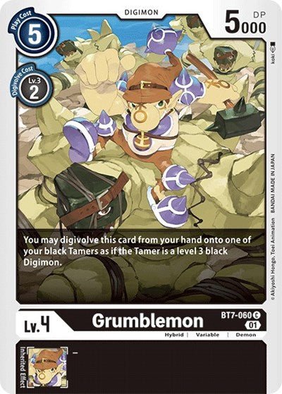 Grumblemon (The Next Adventure) Near Mint - Nick Nack's Full Frontal Attack