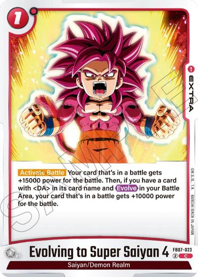 Evolving to Super Saiyan 4 (Wish For Shenron) Near Mint - Nick Nack's Full Frontal Attack