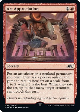 Art Appreciation (Unfinity) Near Mint - Nick Nack's Full Frontal Attack