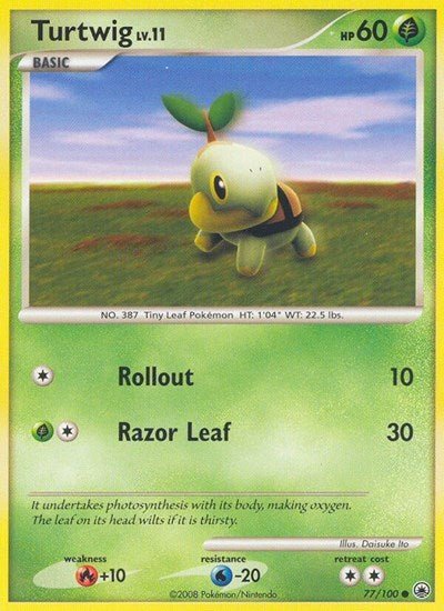 Turtwig (77) (Majestic Dawn) Near Mint - Nick Nack's Full Frontal Attack
