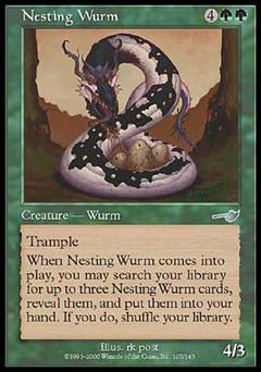 Nesting Wurm (Nemesis) Near Mint - Nick Nack's Full Frontal Attack