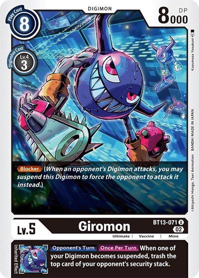 Giromon (Versus Royal Knights) Near Mint - Nick Nack's Full Frontal Attack