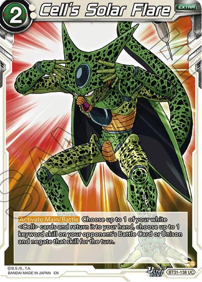 Cell's Solar Flare (Impact Beyond Dimensions) Near Mint Foil