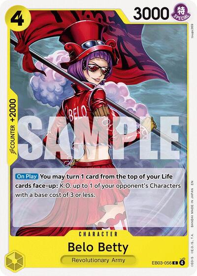 Belo Betty (Extra Booster: One Piece Heroines Edition) Near Mint - Nick Nack's Full Frontal Attack