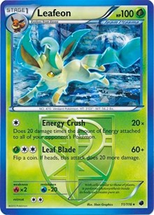 Leafeon - 11/116 (BW Plasma Freeze) (Deck Exclusives) Medium Play Holofoil