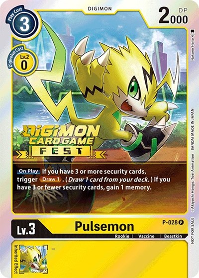 Pulsemon P-028 (Digimon Fest 2022) (Digimon Promotion Cards) Near Mint Foil