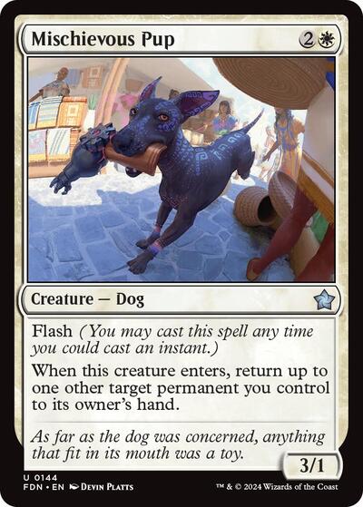 Mischievous Pup (Foundations) Near Mint - Nick Nack's Full Frontal Attack