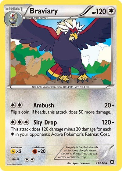 Braviary (XY - Steam Siege) Medium Play - Nick Nack's Full Frontal Attack