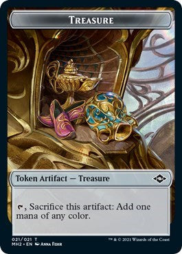 Treasure (021) Token (Modern Horizons 2) Near Mint - Nick Nack's Full Frontal Attack