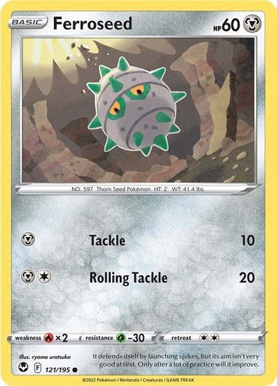 Ferroseed (SWSH12: Silver Tempest) Near Mint - Nick Nack's Full Frontal Attack