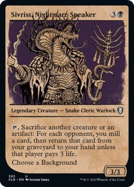 Sivriss, Nightmare Speaker (Showcase) (Commander Legends: Battle for Baldur's Gate) Near Mint - Nick Nack's Full Frontal Attack