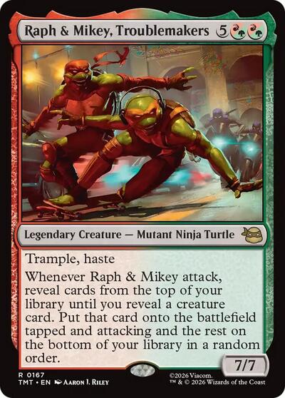 Raph & Mikey, Troublemakers (Teenage Mutant Ninja Turtles) Near Mint