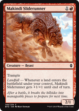 Makindi Sliderunner (Battle for Zendikar) Near Mint - Nick Nack's Full Frontal Attack