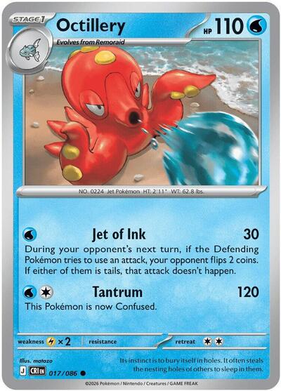 Octillery (ME04: Chaos Rising) Near Mint