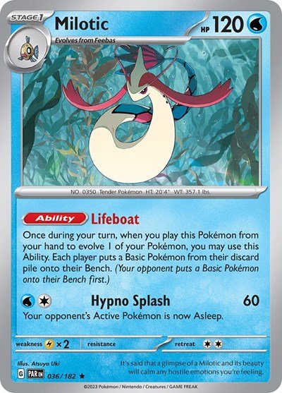 Milotic (Scarlet and Violet: Paradox Rift) Near Mint Holofoil - Nick Nack's Full Frontal Attack