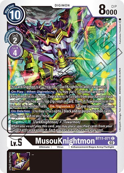 MusouKnightmon (Dimensional Phase) Near Mint - Nick Nack's Full Frontal Attack