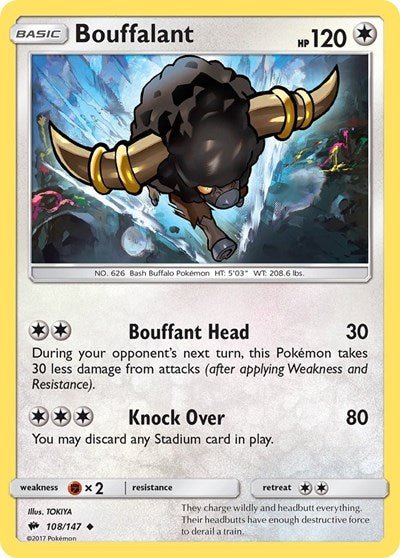 Bouffalant (SM - Burning Shadows) Heavy Play - Nick Nack's Full Frontal Attack