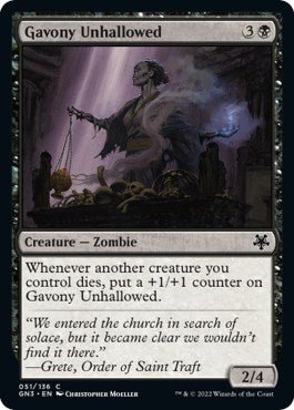 Gavony Unhallowed (Magic Game Night: Free - For - All) Near Mint - Nick Nack's Full Frontal Attack