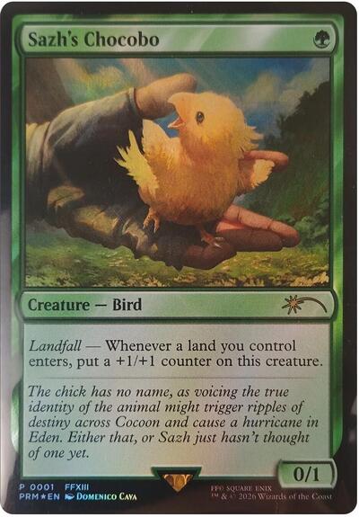Sazh's Chocobo (Promos: Unique and Miscellaneous) Near Mint Foil - Nick Nack's Full Frontal Attack