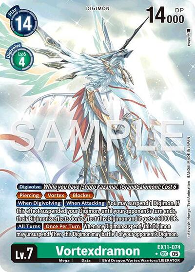 Vortexdramon (Alternate Art) (Dawn of Liberator) Near Mint - Nick Nack's Full Frontal Attack