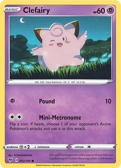 Clefairy (SWSH04: Vivid Voltage) Near Mint