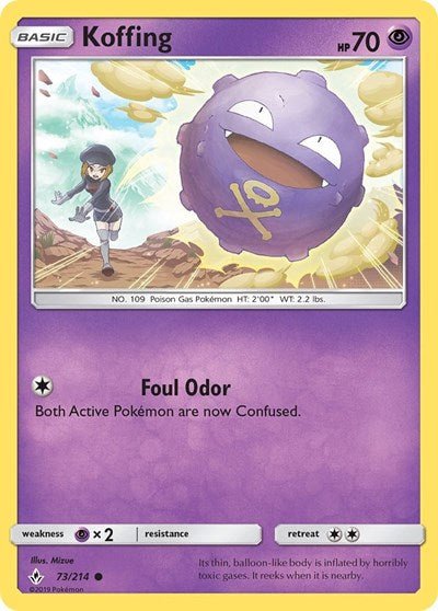Koffing (SM - Unbroken Bonds) Near Mint - Nick Nack's Full Frontal Attack